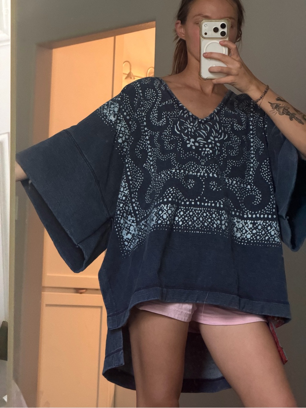 NWT Free People banana oversized poncho